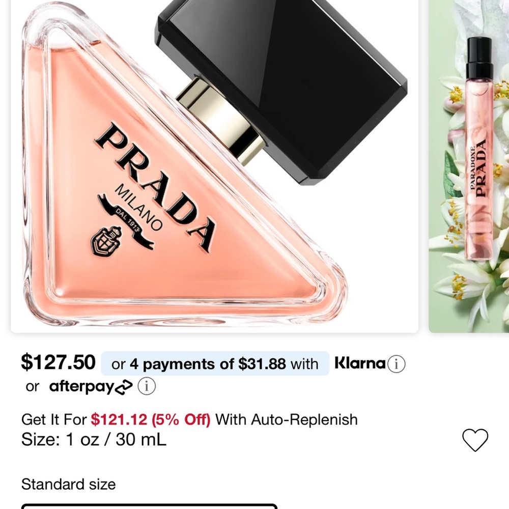 Prada paradoxe  Women's  new travel size 10 m l